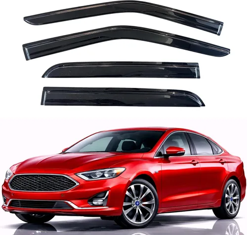 Miniatura 115 de KPY Visor de ventana compatible con Hyundai Tucson 2021-2025, 4 piezas de deflector de ventilación para ventana lateral, estilo Mugen, protector