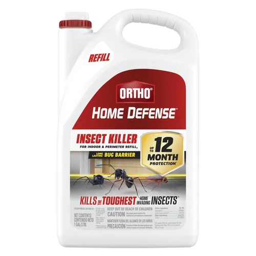 Ortho Home Defense - Insecticida para interiores y perímetros2 con opción de relleno, controla hormigas, cucarachas, arañas y más, 1 galón