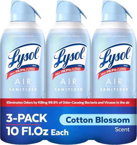 Lysol Air - Desinfectante en aerosol con eliminador de olores para el hogar y la oficina, aerosol desinfectante, alternativa a ambientador, aroma a