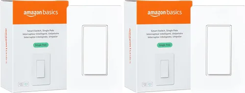 Miniatura 9 de Amazon Basics - Interruptor inteligente de 3 vías, funciona solo con Alexa, Wi-Fi de 2.4 GHz, no requiere concentrador, color blanco