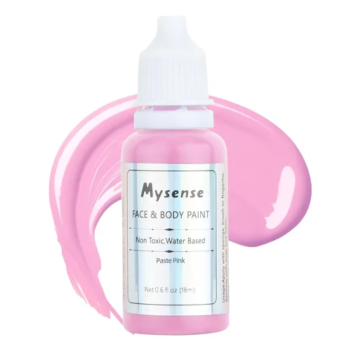 Miniatura 12 de Mysense Pintura facial corporal púrpura pastel, pintura facial lavable a base de agua, pintura corporal crema no tóxica para adultos y niños