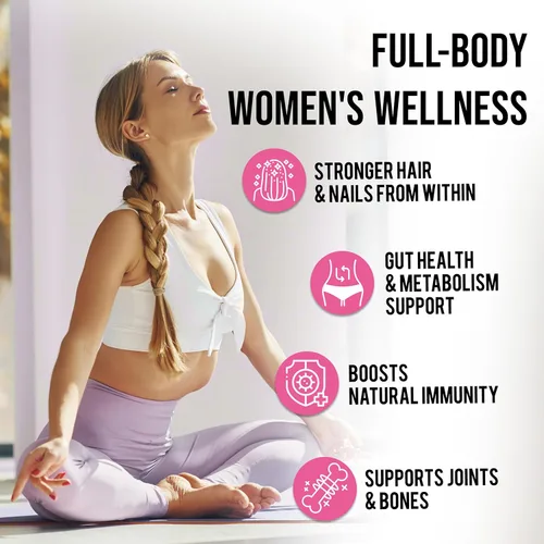 Miniatura 6 de MERRY VITA Colágeno para Mujeres – Péptidos de Multi Colágeno Hidrolizados Tipos I, II, III, V y X – Suplemento de Colágeno con Vitamina C, Biotina