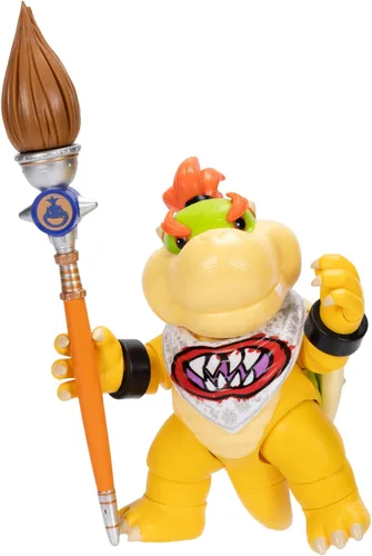 Miniatura 11 de Figuras de acción de la película Super Mario Galaxy de 5 pulgadas Serie 1 – Bowser Jr. Figura con accesorio de pincel – Detalles premium y 17 puntos