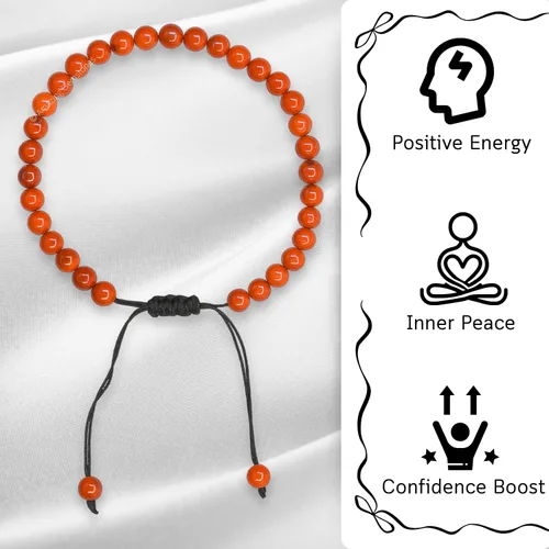Miniatura 210 de Amazing Gemstone Crystal Anklet Ankle Bracelets for Women - Waterproof Beaded Healing Crystal Anklets, Plus Size Chakra Gemstone Bead Anklet