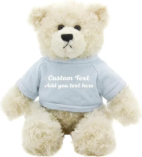 Miniatura 12 de Oso de peluche personalizado Brandon crema de 12 pulgadas, osos de peluche personalizados, gran regalo para San Valentín, graduación, cumpleaños