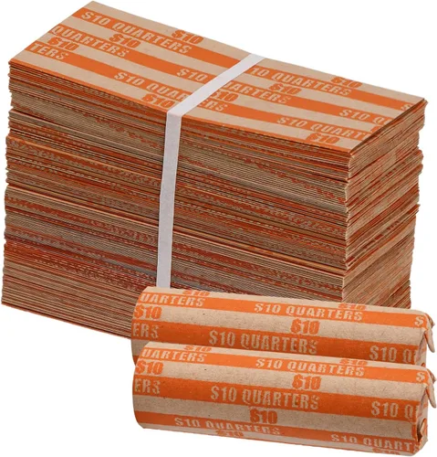 Miniatura 12 de Sumerfnt Rollos de Envoltorios para Monedas de Dólar, Solo Dólares, Rollos de Dólar Planos 110 Piezas