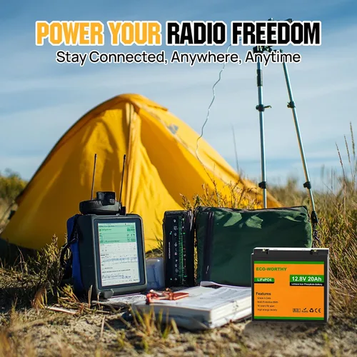 Miniatura 4 de ECO-WORTHY Batería de litio de 12 V, batería recargable de 20 Ah LiFePO4 de iones de litio de fosfato de ciclo profundo con protección BMS