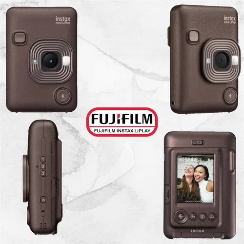 Miniatura 3 de Fujifilm Mini cámara instantánea híbrida LiPlay con mini película (bronce profundo, con 20 hojas de película)