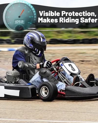 Miniatura 7 de StarknightMT Equipo de moto de cross para niños - Mejorado Grosor de la carcasa Equipamiento profesional de protección para motocicleta juvenil