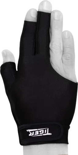 Miniatura 2 de Tiger X - Guante de billar, color negro, para mano derecha de Tiger Products