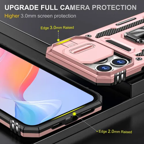 Miniatura 9 de Funda para iPhone 13 Pro con funda para cámara, con soporte de anillo para soporte, con función de montaje magnético para automóvil, para iPhone 13