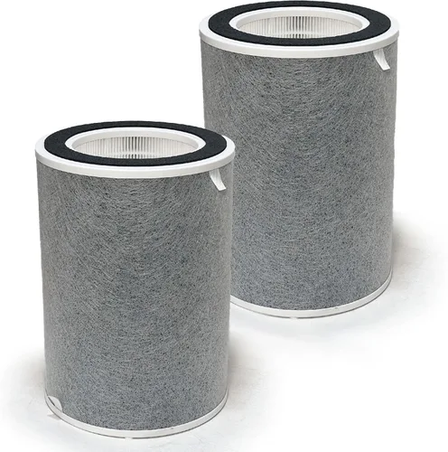 Nispira Paquete de 2 filtros de repuesto HP201 HP202 HC501 para purificador de aire Shark NanoSeal MAX HP200 Series HC502 Tamaño 8.68" x 8.68" x