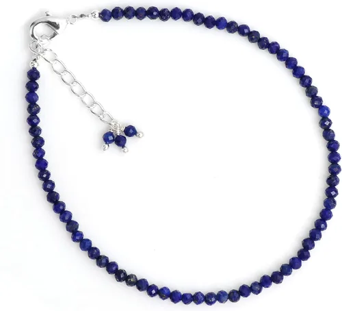 Miniatura 71 de Gempires - Pulseras de cuentas de piedras preciosas hechas a mano, ligeras, de cristal, para uso diario, hipoalergénicas, de 8 pulgadas, chapadas