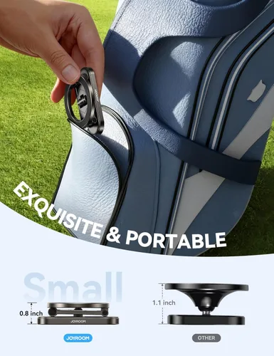 Miniatura 6 de Soporte magnético mejorado para carrito de golf, [triple pliegue + aleación] Regalos de golf para el Día del Padre para hombres, papá, golfista