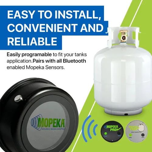 Miniatura 4 de Mopeka Indicador de pantalla LCD – Se monta magnéticamente en el panel de control de su caravana, salpicadero, tanque de propano o parrilla
