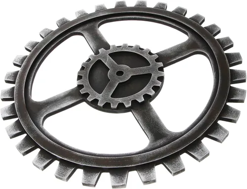 SEWACC Retro Industrial Style Gear Wheel Wall Decor Wooden Art Craft Vintage Bar Decoration for Home Office Cafe Restaurant Lightweight and Portable