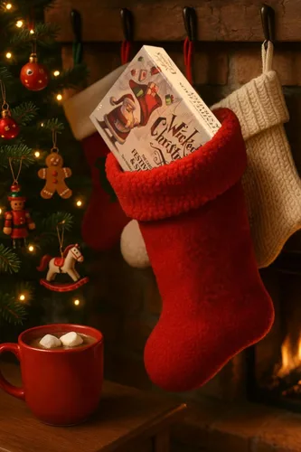 Miniatura 7 de Divertido juego de cartas navideñas para familias y amigos Edades 7+, 3–6 jugadores, gran regalo secreto de Papá Noel y relleno de calcetín
