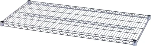 Miniatura 12 de Alera Paquete de 2 estantes adicionales para estanterías de alambre, 36 x 24 pulgadas, NSF, acero, acabado plateado, entornos húmedos y secos