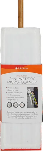 Miniatura 5 de Full Circle Mighty Mop - Cabezal de microfibra 2 en 1, color blanco