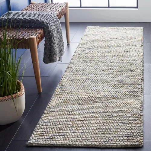 Miniatura 83 de SAFAVIEH Natura Collection - Alfombra decorativa, 2 x 3 pies, color beige, mezcla de lana hecha a mano, diseño texturizado, ideal para pasillo