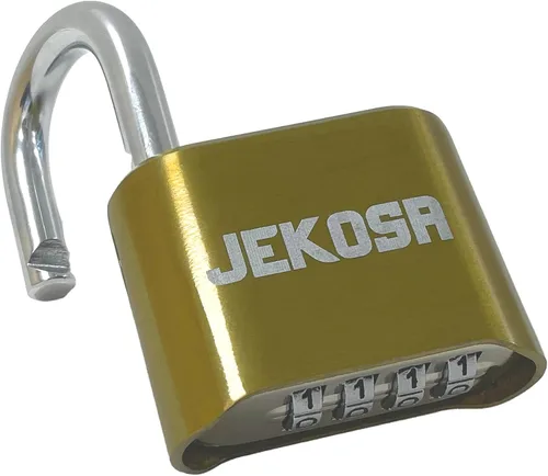 JKC/50 [Weatherpoof] Cerradura de combinación resistente al aire libre - Cerradura con código de 4 dígitos [sin llave] - Ideal para puerta, Dorado