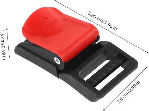 Miniatura 2 de Vaguelly Kit de 6 hebillas de liberación rápida, accesorios duraderos para motocicleta, hebillas de clip de fácil instalación para un uso seguro