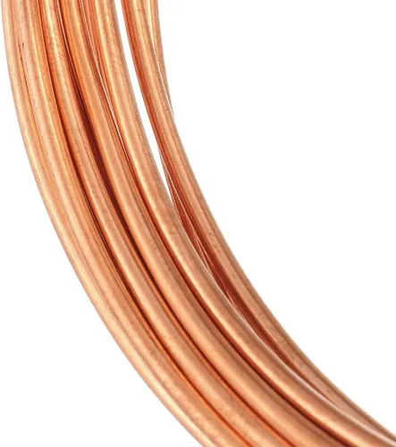 Miniatura 6 de Aicosineg 0.12"x0.02"x6.56Ft (ODxTxL) Tubería de refrigeración de latón Tubo de metal suave para refrigerador congelador aire acondicionado