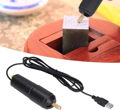 Miniatura 5 de Mini taladro eléctrico USB micro mini taladro de mano eléctrico de acero de alta velocidad ABS taladros de hierro para la fabricación de joyas