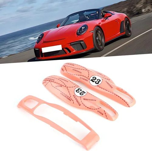 Miniatura 2 de Carcasa para llave de coche, funda de cerdo rosa para llave de automóvil, funda protectora rosa compatible con Cayenne 911
