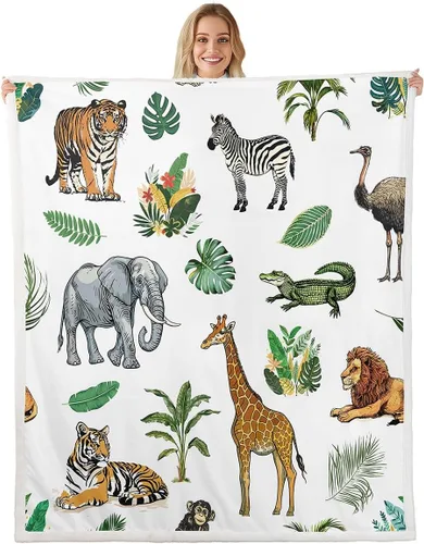 Miniatura 20 de Erosebridal - Mantas de bebé unisex para niños y niñas, mantas de guardería de animales de granja de minky 40x50, manta sherpa con diseño de tractor
