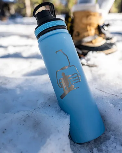 Miniatura 5 de Tempercraft Botella deportiva aislada al vacío de 22 onzas, opciones personalizadas grabadas con láser, acero inoxidable, doble pared, boca ancha
