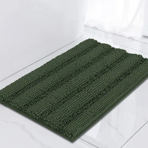 Miniatura 46 de Turquoize Alfombras de Baño de Chenilla Peludas Alfombra de Baño Antideslizante Gruesas Alfombras Peludas para Baño Chenilla Juego de Alfombra