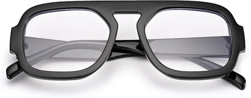 Miniatura 2 de Dollger Lentes de luz azul para mujer, cuadrados, de aviador, bloqueo de luz azul, lentes retro para computadora, TV, juegos, UV400