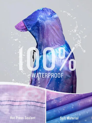 Miniatura 2 de Impermeable con capucha estilo poncho, para hombres y mujeres