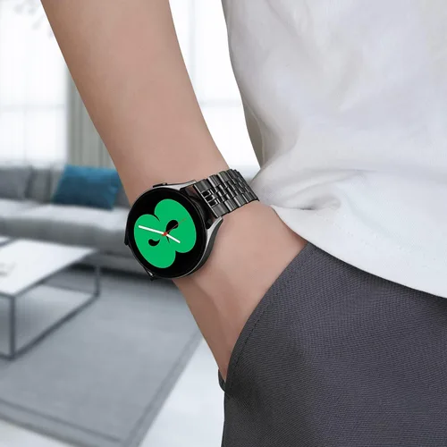 Miniatura 6 de Wolait Compatible con Galaxy Watch 6 Classic Band 1.850 in 1.693 in, correa de repuesto de metal de acero inoxidable para Samsung Galaxy Watch Negro