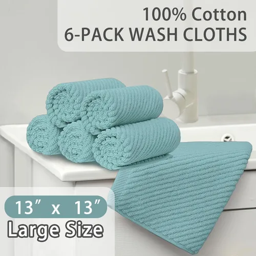 Miniatura 261 de VOOVA & MOVAS Toallas de mano blancas - 100% algodón Ligeras Gruesas Secado rápido Suaves Absorbentes, paquete de 4 piezas grandes de 18