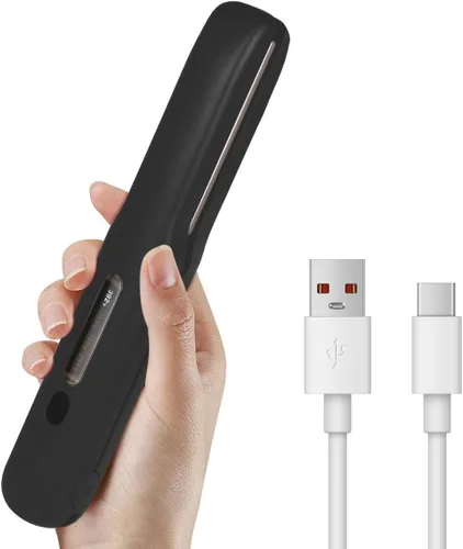 Gosect Plancha de pelo inalámbrica, plancha plana de viaje recargable para mujeres, mini alisador y rizador de pelo portátil 2 en 1, calentamiento