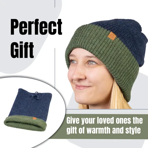 Miniatura 15 de Baby Alpaca Neck Warmer, Unisex Winter Warmer Hat, Neck Gaiter Scarf