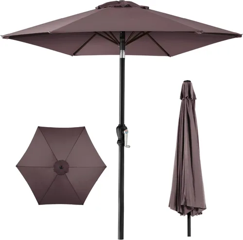Miniatura 32 de Best Choice Products Sombrilla de patio al aire libre de 10 pies, sombrilla de mesa para exteriores, sombrilla de patio, sombrilla de mercado con 8