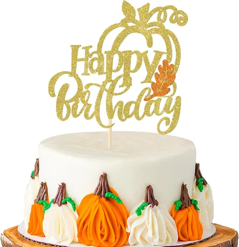 Miniatura 24 de Rsstarxi Paquete de 36 adornos para cupcakes de calabaza pequeña, revelación de género, baby shower, fiesta, decoración de tartas, calabaza