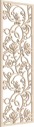 Miniatura 189 de 9 3/8"W x 24 3/8"H x 1/4"T Caspio Decorativos Paneles De Pared De Madera De Calado, Roble Rojo rojo (Red Oak)