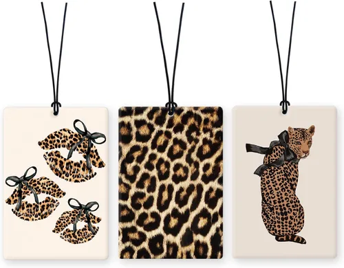 Miniatura 19 de Lacama Ambientador cristiano para automóvil, 3 piezas, lazo rosa y negro, coqueta con versículo bíblico cristiano, ambientador para mujeres y niñas