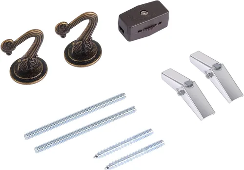 Miniatura 3 de Canomo Kit de luces Swag con cadena de araña de 12 pies y cable de luz de 15 pies, instrucciones incluidas para candelabro, luz colgante y luz