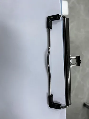 Miniatura 3 de 4 clips para portapapeles de 4.72 pulgadas de metal con agarre de goma y agujero para colgar para crear portapapeles de perfil bajo, tablero