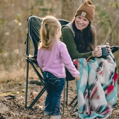 Miniatura 4 de SUNNYFEEL Silla de campamento de gran tamaño para adultos grandes y altos, silla de campamento plegable resistente que soporta 500 libras, silla