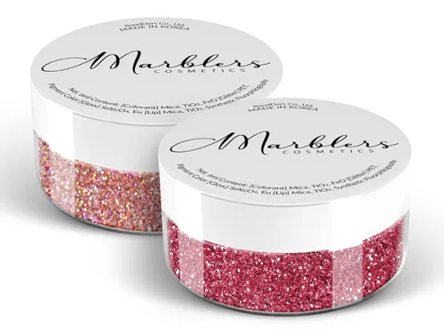 Miniatura 140 de MARBLERS Brillantina de forma gruesa de grado cosmético [estrella] 0.11 onzas (0.11 oz) Escamas No tóxica Vegana Libre de crueldad animal