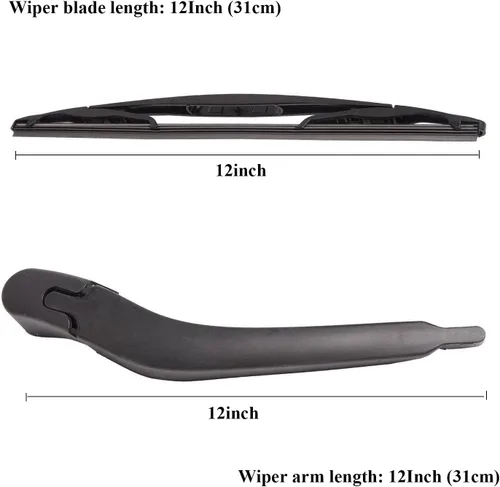 Miniatura 2 de Brazo del limpiaparabrisas trasero con juego de cuchillas para 2008-2013 GM Buick Enclave Reemplazo del conjunto del limpiaparabrisas OEM #:15280813