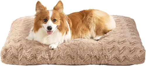 Miniatura 14 de EHEYCIGA Cama lavable para perros medianos para jaula de 29 x 21 pulgadas, almohadilla reversible para perreras para perros con un peso de hasta 35
