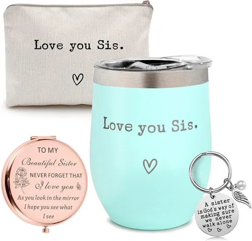 Miniatura 10 de SHOW-YA Regalos para Hermanas de Hermana - Te Quiero Hermana - Regalos de Cumpleaños, Navidad, Agradecimiento, Graduación para Hermana, Hermanas
