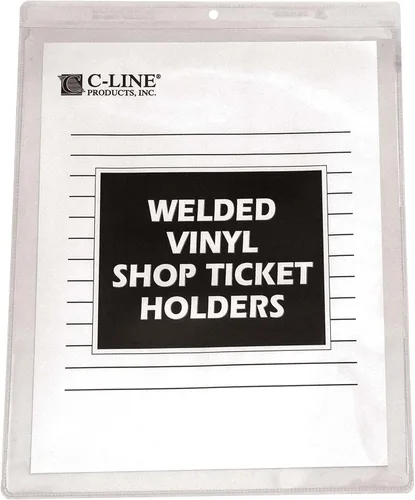 Miniatura 4 de C-Line sobres para boleto de tienda de vinilo, lados transparentes, apertura en el lado largo, 12 x 9 pulgadas, 50 por caja (80129)